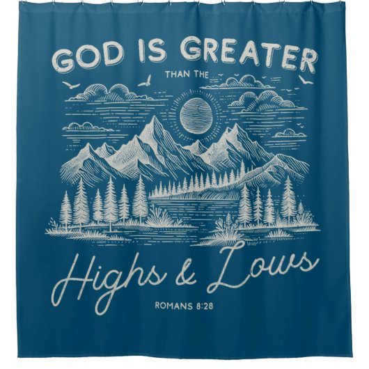 Christelijk douchegordijn (Voorkant)