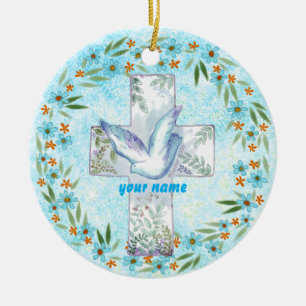 Christelijk Dove Cross ornament