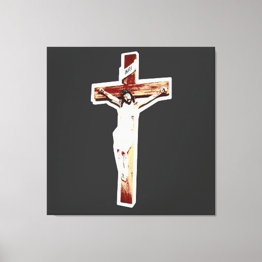 Christelijk embleem Christus Canvas Afdruk (Voorkant)