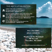 Christelijk Evangelie ABC's Romans Road KJV Bible Visitekaartje