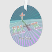 Christelijk Faith Cross Ornament (voorkant)