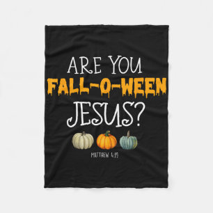 Christelijk Faith Halloween Ben jij Herfst-o-ween Fleece Deken