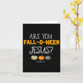 Christelijk Faith Halloween Ben jij Herfst-o-ween  Kaart (Gele Bloem)
