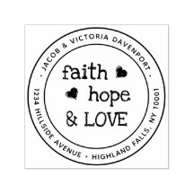 Christelijk Faith Hope Love Return-adres