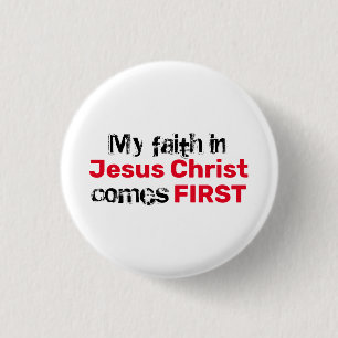 Christelijk FAITH IN HET JESUS-Inspirerend Ronde Button 3,2 Cm