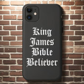 Christelijk Faith King James Bible Believer Zwart Case-Mate iPhone Case