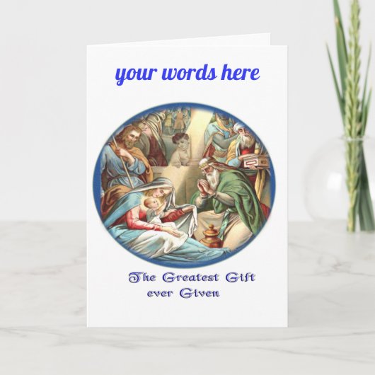 Christelijk Feestdagen Kaart (Voorkant)