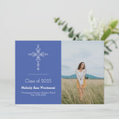 Christelijk Foto Afstuderen kondiging religie Kaart (Staand voorkant)