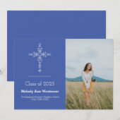 Christelijk Foto Afstuderen kondiging religie Kaart (Voorkant / Achterkant)