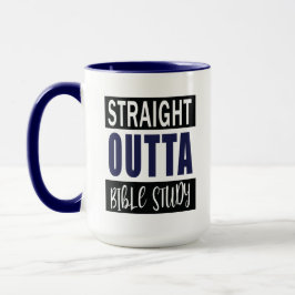 Christelijk Funny Bible Studie Quote Navy Blue Mok