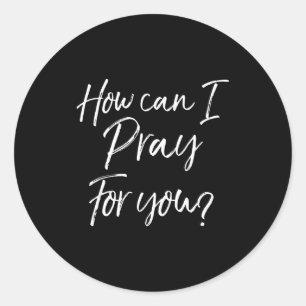 Christelijk gebed & evangelisatiegeschenk Hoe kan Ronde Sticker