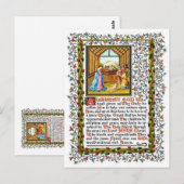 Christelijk gebed met nativiteit briefkaart (Voorkant / Achterkant)
