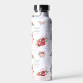 Christelijk GEBED Peach Floral Waterfles (Rechts)