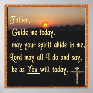 Christelijk gebed poster