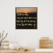 Christelijk gebed poster (Keuken)