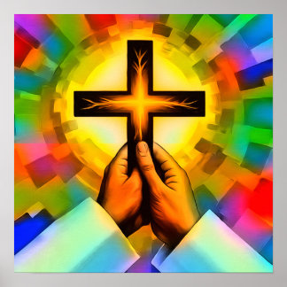 Christelijk Gebed Poster Papier (Matte)