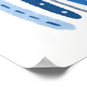 Christelijk Gebed voor kinderen Blauw | Poster (Hoek)