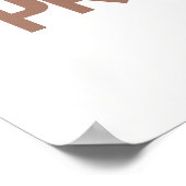 Christelijk Gebed voor kinderen Bruin & Wit | Poster (Hoek)