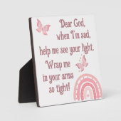 Christelijk Gebed voor kinderen Roze | Fotoplaat (Voorkant)