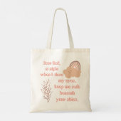 Christelijk Gebed voor kinderen Roze | Tote Bag (Achterkant)