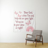 Christelijk Gebed voor kinderen Roze | Wandkleed (In situ)