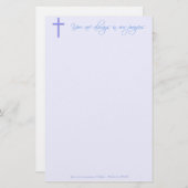 Christelijk gebedswerk briefpapier (Voorkant / Achterkant)