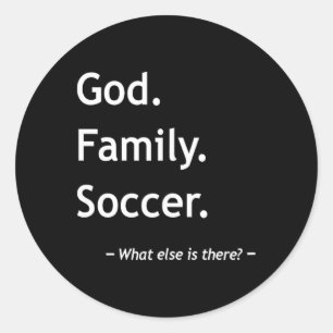 Christelijk Geloof Christendom God Familie Voetbal Ronde Sticker