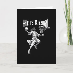 Christelijk Geloof Hij Is Rizzin Jezus Skelet Hoop Kaart
