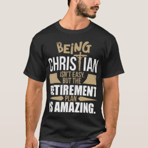 Christelijk geloof humor pensioenplan Hemel Amazi T-shirt