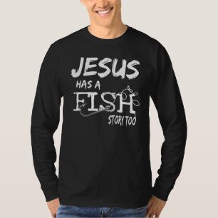 Christelijk geloof in Jezus Christus een vissers m T-shirt