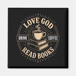 Christelijk Geloof Jezus Boeken Koffie Gelovige Magneet