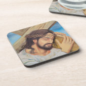 Christelijk geloof Jezus Christus Bier Onderzetter (Linkerzijde)