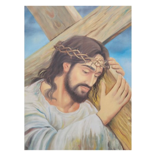 Christelijk geloof Jezus Christus Tafelkleed (Voorkant)