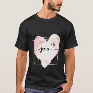 Christelijk Geloof Jezus Katholieke Religie Hart T-shirt