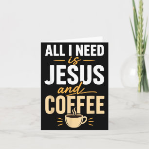 Christelijk geloof Jezus Koffie Ochtendgebed Kaart