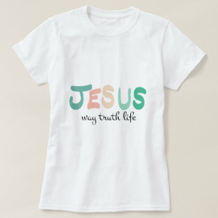Christelijk Geloof: Jezus - weg waarheidsleven T-shirt