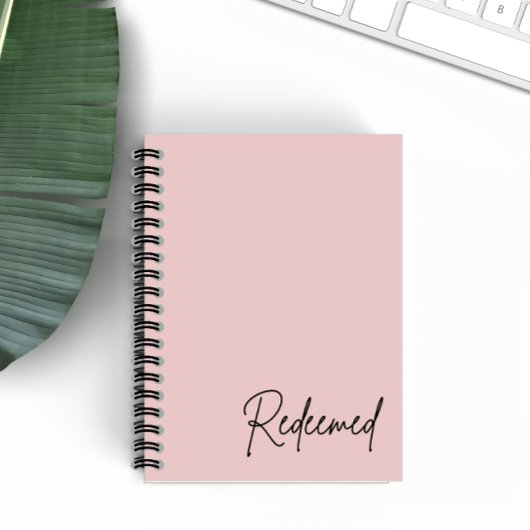 Christelijk geloof met afgeloste minimalistische b notitieboek