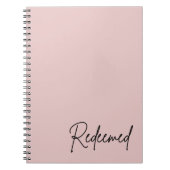 Christelijk geloof met afgeloste minimalistische b notitieboek (Voorkant)