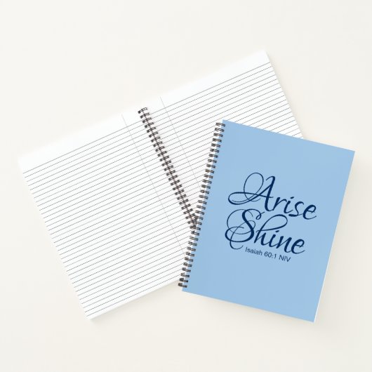 Christelijk Geloof Opstaan en Glans Bijbel Verse B Notitieboek (Binnen)