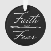 Christelijk geloof over angst ornament (voorkant)