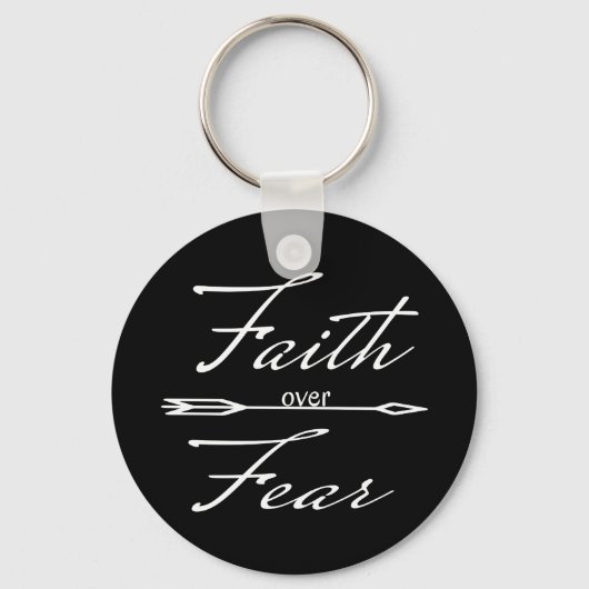 Christelijk geloof over angst sleutelhanger (Voorkant)