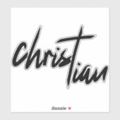 Christelijk Geloof Verticaal Kruis Sticker (Vel)