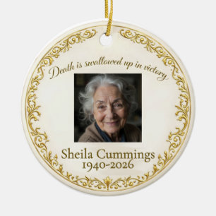 Christelijk Gepersonaliseerd Sieradengedenkteken Keramisch Ornament