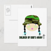 Christelijk geschenk van het Gods Army Briefkaart (Voorkant / Achterkant)