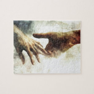 Christelijk Geschenk Wanddecoratie met Handen die  Legpuzzel