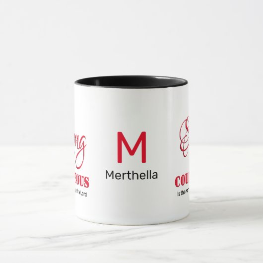 Christelijk GESCHIKTE, STERKE COURAGEOUS VROUW Mok (Midden)