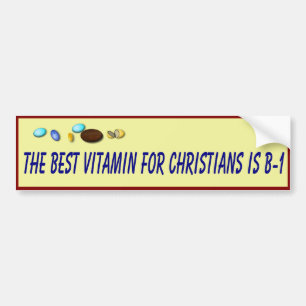 Christelijk gezondheidsadvies bumpersticker
