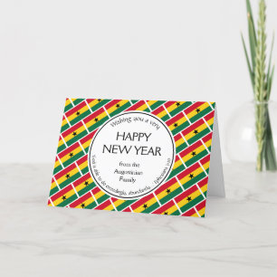 Christelijk GHANA Gelukkig Nieuwjaar Feestdagen Kaart