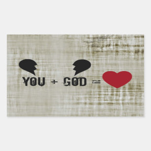 Christelijk Godsgeloof Rechthoekige Sticker