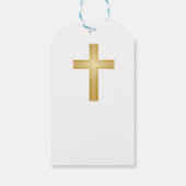 Christelijk Gold Cross Cadeaulabel (Achterkant)